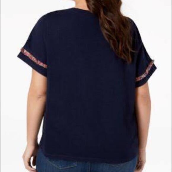 Style & Co. Women's Plus Size Step-Hem Top-3X - Picture 2 of 3